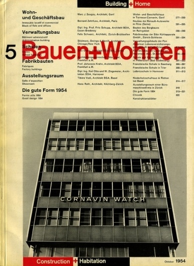 Bauen+Wohnen: Volume 03, Issue 05 | Flickr - Photo Sharing! #swiss #design #graphic #cover #grid #bauen+wohren #magazine #typography