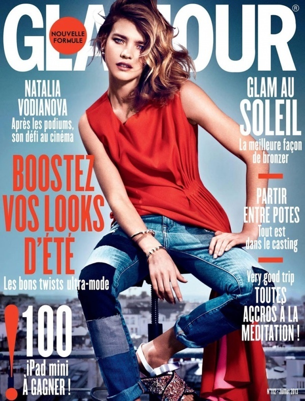 Beauty Russian model Natalia Vodianova photographed by Van Mossevelde + N and styled by Donatella Musco for Glamour France July 2013 Cover S #fashion #photography #inspiration