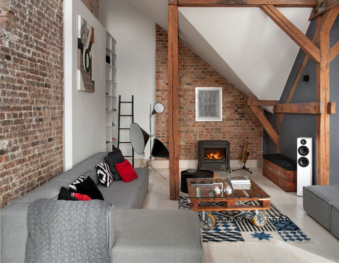 Loft Apartment in Poznan by Cuns Studio - #architecture, #home, #decor, #interior, #homedecor,