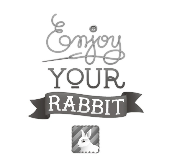 Enjoy your rabbit! on the Behance Network #tipografia #lettering #conejo #tipography #logo #enjoy #brand #tipo #type #rabbit #holy