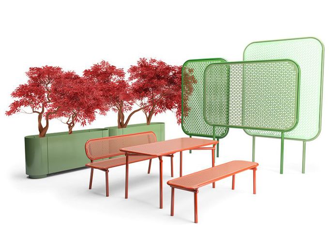 Banco de acero galvanizado POP | Banco Colección Pop By VESTRE