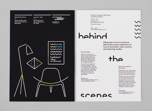 Behind the Scenes Borg, Peter — Graphic Designer #design #graphic #illustration #poster #typography