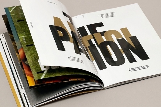 Accept & Proceed #spread #print #big #type