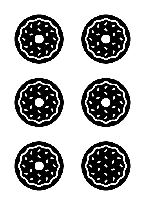F**k Being Perfect #fuck #pictogram #donuts #icon #icons #food #poster #perfect