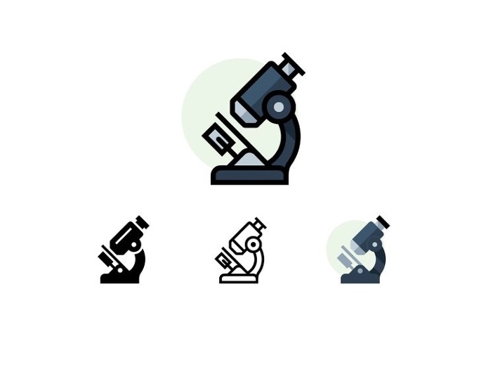 Quatro Microscope R1 by Scott Lewis #icon #icondesign #picto #flat #pictogram