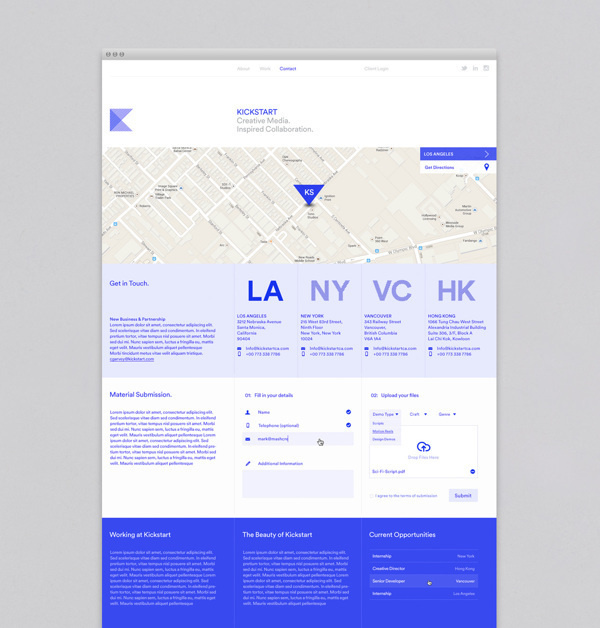Kickstart Media Group on Behance #web