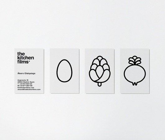 The Kitchen Films ruiz+company #brand #blackwhite #stationery