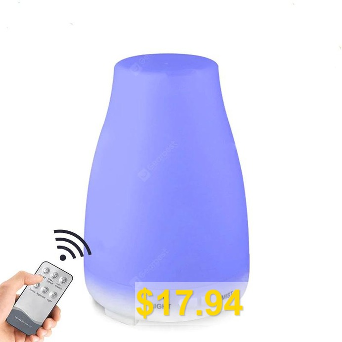 Remote #Control #Aroma #Diffuser #200ML #Essential #Oil #Diffuser #7 #LED #Humidifier #- #WHITE