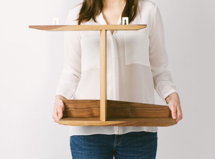 Shelf Little Sailer Fly Massive Millworks #shelf #book #flowers #interior #furniture #design #fly #massive #millworks #wood #woodworking