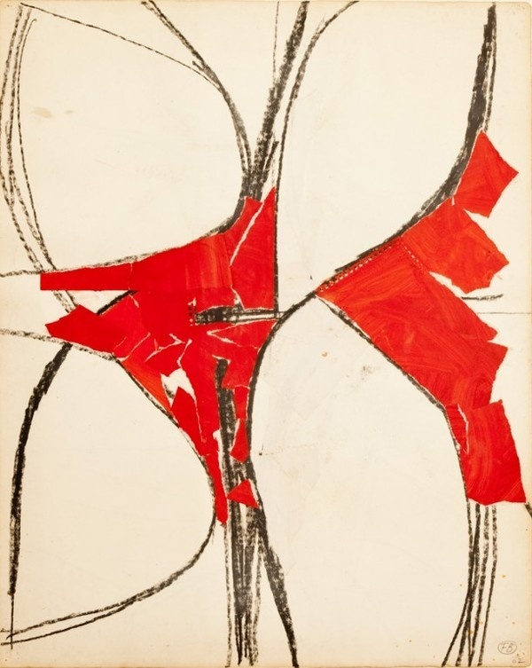 Two J's abstract painting by Fritz Bultman #abstract #rare #expressionism #exhibition #sculptures #artworks #paintings
