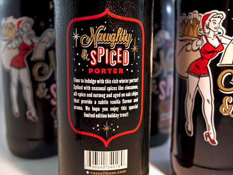 Russell Brewing Naughty & Spice Bottle #packaging #beer #label #bottle