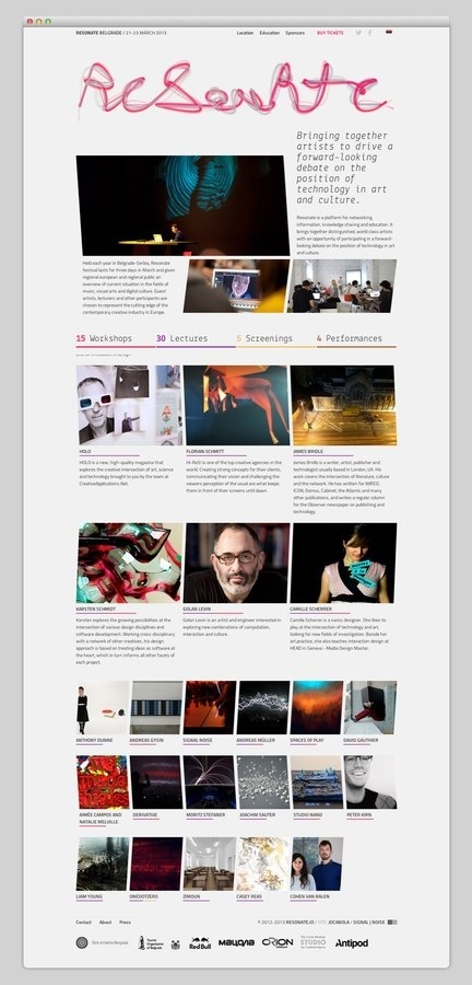 Resonate #design #website #webdesign #layout #web