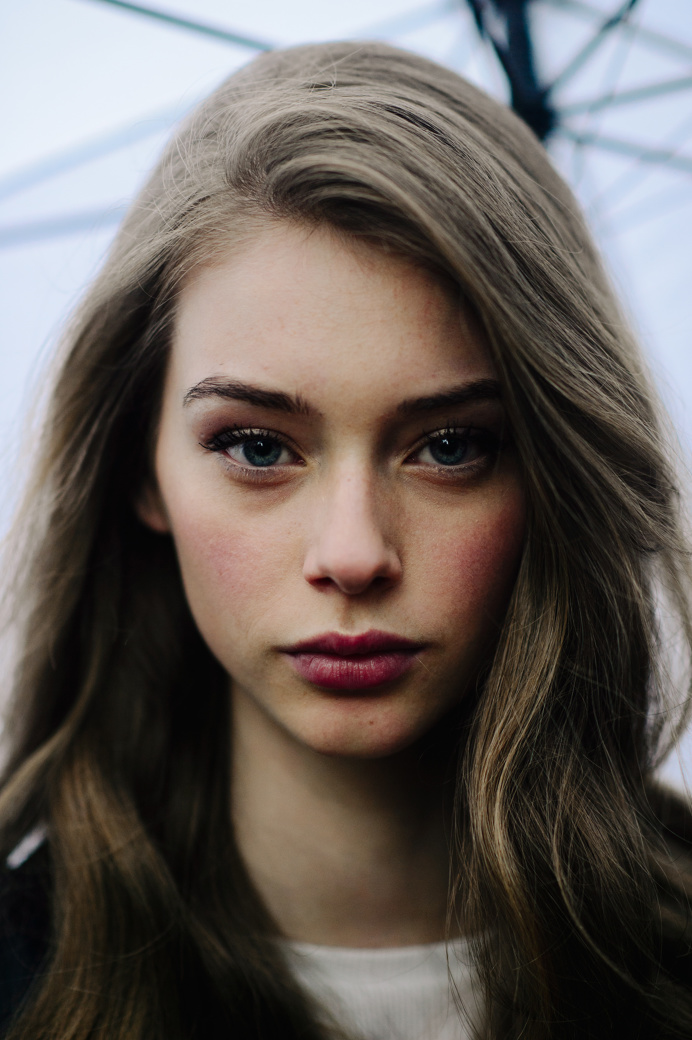 Portrait of a beautiful model