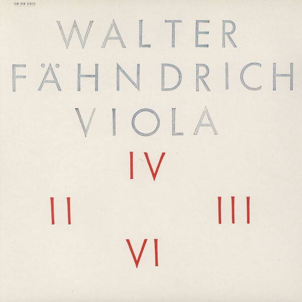 Walter Fahndrich : Viola