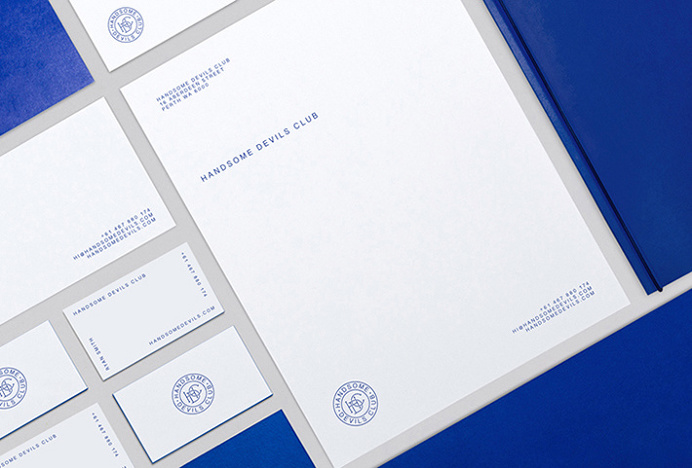 Handsome Devils Club by Taylor Evans #logo #symbol #circle #mark #graphic design #business cards #letterhead