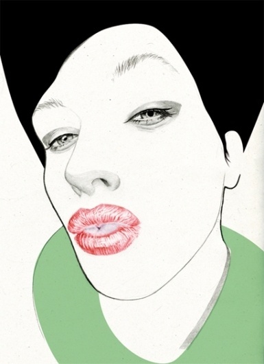 kiss instruction | Denise van Leeuwen #illustration