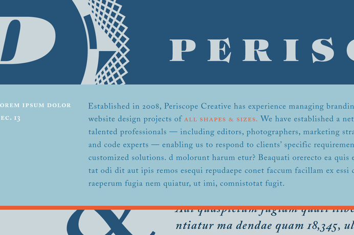 Periscope Creative identity #type #loremipsum