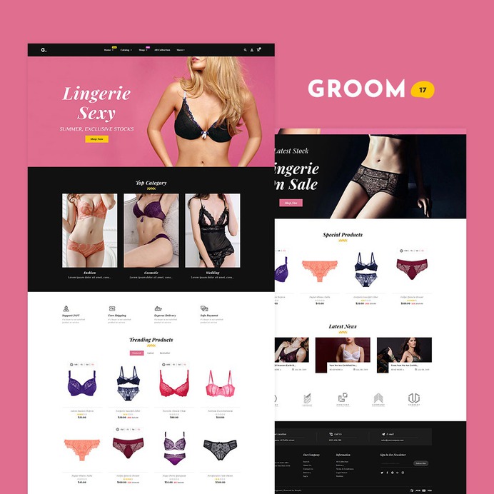 #Groom #Shopping - #Shopify Multi-Purpose Responsive #Theme | #TemplateTrip #eCommerce #Website #Design