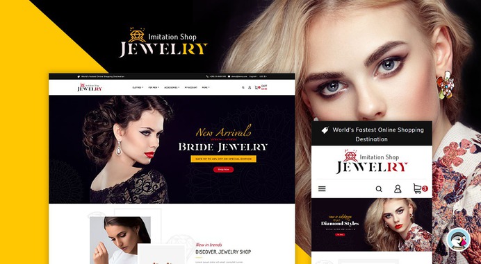 #Jewelry - #Imitation Shop - #Prestashop #Responsive #Theme #eCommerce #Website #Design #Template