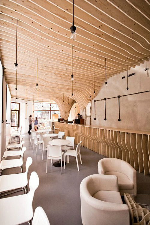 Zmianatematu Coffee Shop by XM3 5 #interior #timber