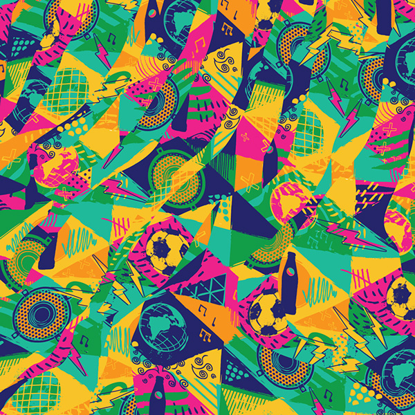 Pepsi Beats Of The Beautiful Game on Behance #pattern