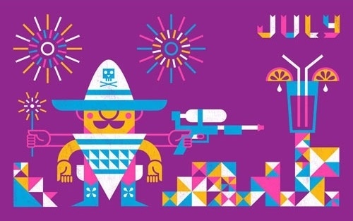 Year One Wallpapers | Hard Feelings #design #graphic #july #feelings #jay #illustration #byrnes #summer #hard