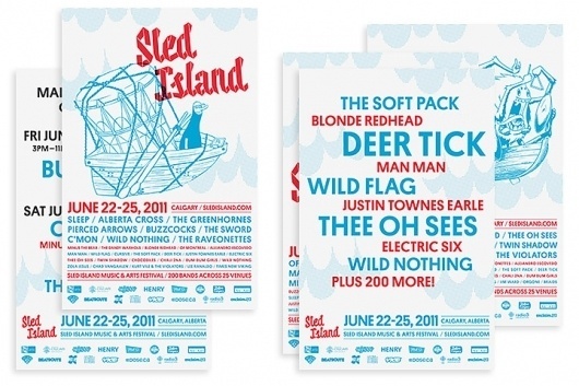Sled Island 2011 - Working Format #branding #festival #print #flyer #illustration #identity #music