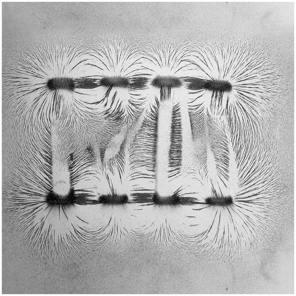 The universe is not being pushed from behind; it's being pulled... but does it float #field #pattern #iron #ferrous #magnetism