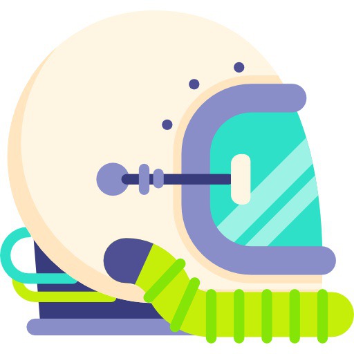 See more icon inspiration related to astronaut, helmet, space, space man, miscellaneous, astronauts, explorer, protection, helmets, security, nature and technology on Flaticon.