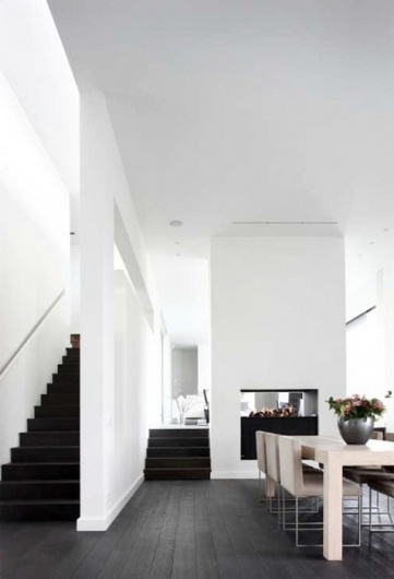 The Pursuit Aesthetic #interior #white #minimalistic #black