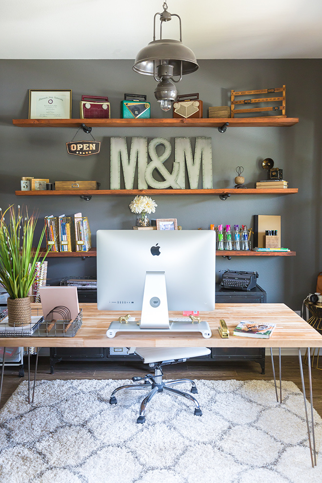 How to Build Industrial Wood Shelves