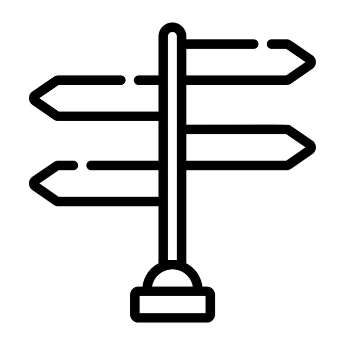 See more icon inspiration related to road sign, panel, orientation, directional, signs, sign and direction on Flaticon.