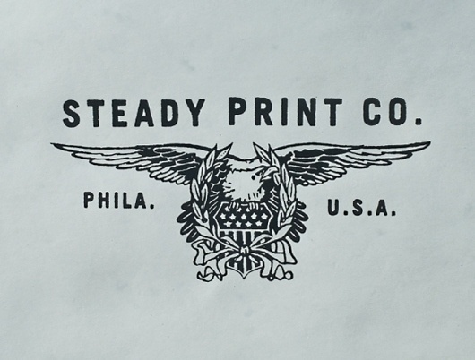 Steady Print Shop Co. #steady #print #co #eagle #logo