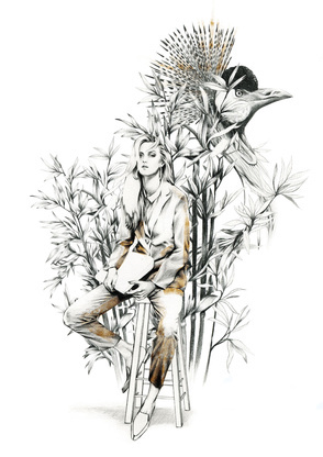 Illustration by Ewelina Dymek #illustration #fashionillustration #penandink