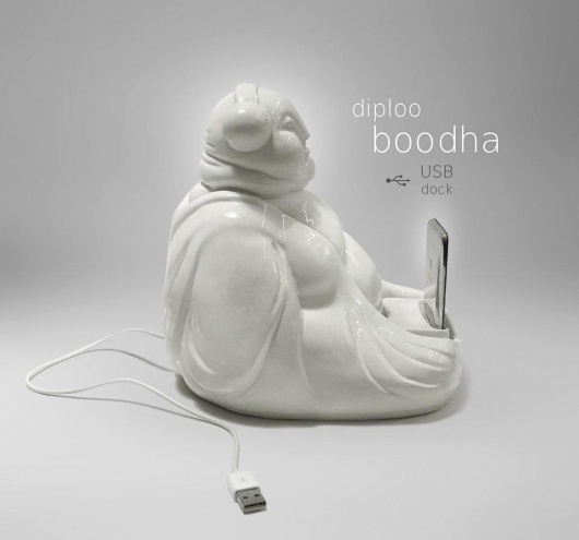 BOODHA by Diploo ˘•˘ #diploo #usb #design #ceramic #fun #dock