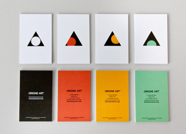 Business card design for Origine Art by Ascend studio #business #design #art #logo #cards
