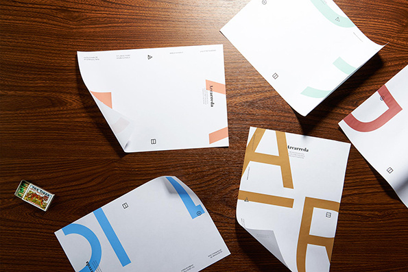 Typographic branding with big letters. #corporate #identity #typography