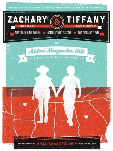 Zachary and Tiffany Wedding Invitation - FPO: For Print Only #print #invitation