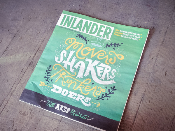 Inlander Fall Arts Preview #cover #lettering #magazine #green
