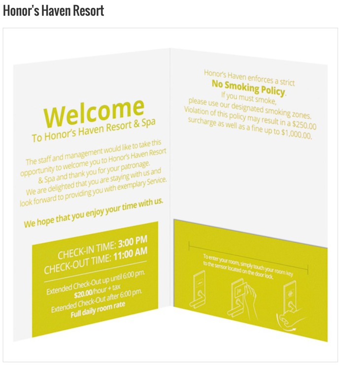 Hotel Key Card Folder