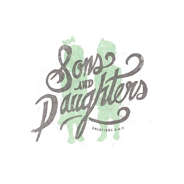 Sons and daughters #type #lettering #screenprint #handdrawn