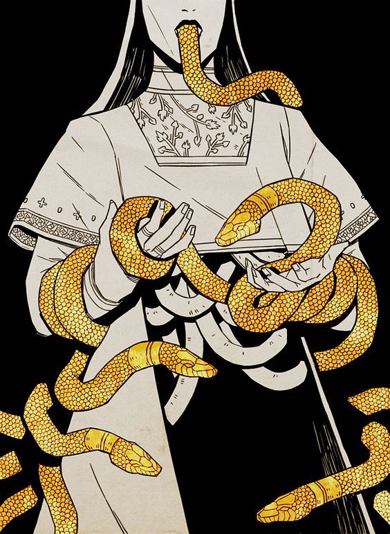 Gold Snakes Aesthetic