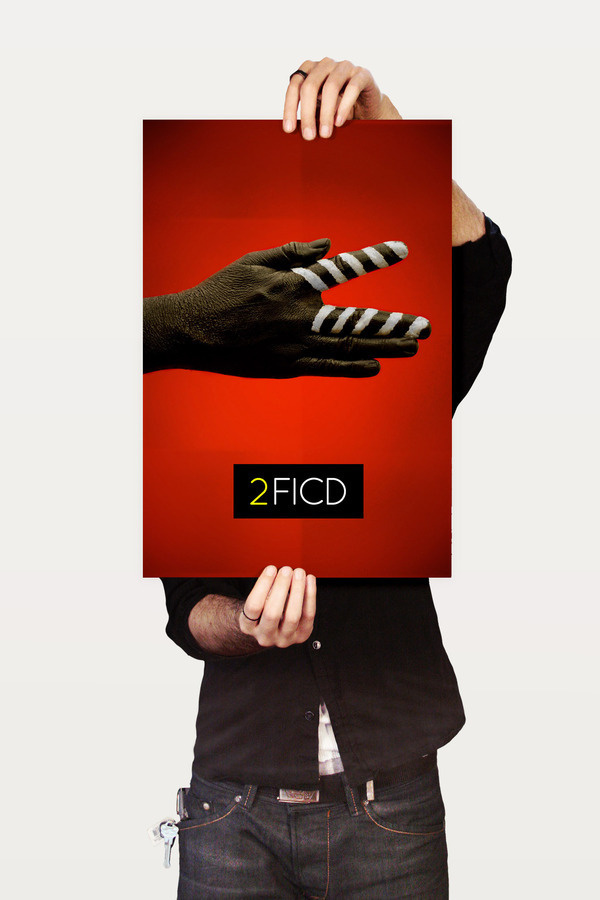 2FICD - Festival Internacional de Cine en el Desierto #logotype #movie #red #branding #2ficd #design #minimalism #simple #cine #ficd #identity #film #logo #hand #typography