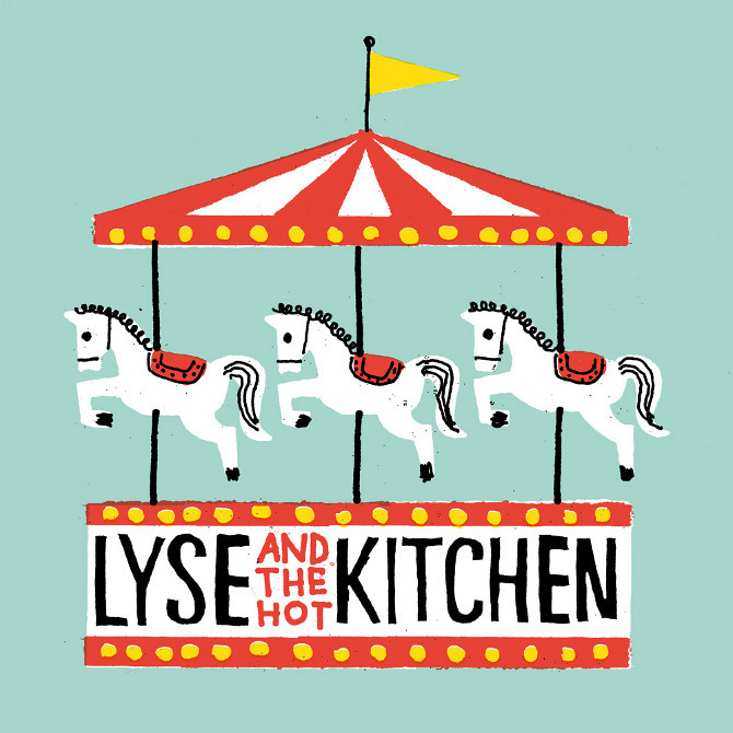 Ben Tardif illustration / Colagene.com #horse #red #naã¯ve #flag #circus #illustration #fun