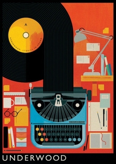 grain edit · Mike Lemanski #typewriter #vinyl #vintage #underwood