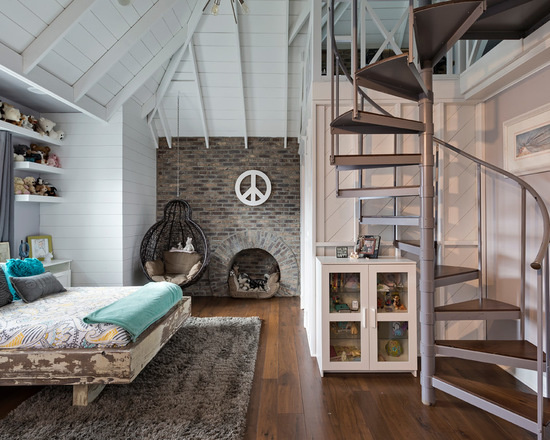 Best Shabby-Chic Style Loft-Style Bedroom Design Ideas & Remodel Pictures | Houzz