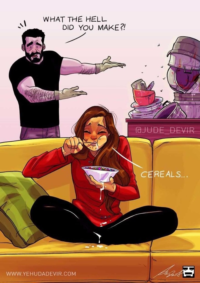 Yehuda Adi Devir Depicts His Life With Wife In These Hilarious and Romantic Comics