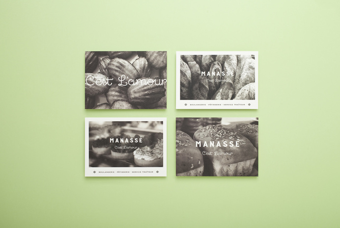 The new luxurious french patisserie & boulangerie named Manassé was designed by minimal branding & corporate identity specialists from Mexi
