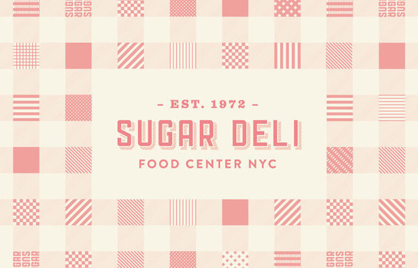 Sugar Deli #pattern #food #brand #identity #logo #typography