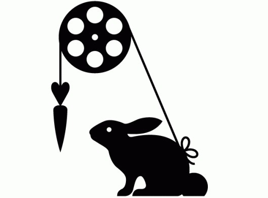 DEMO #carrot #black #silhouette #logo #rabbit